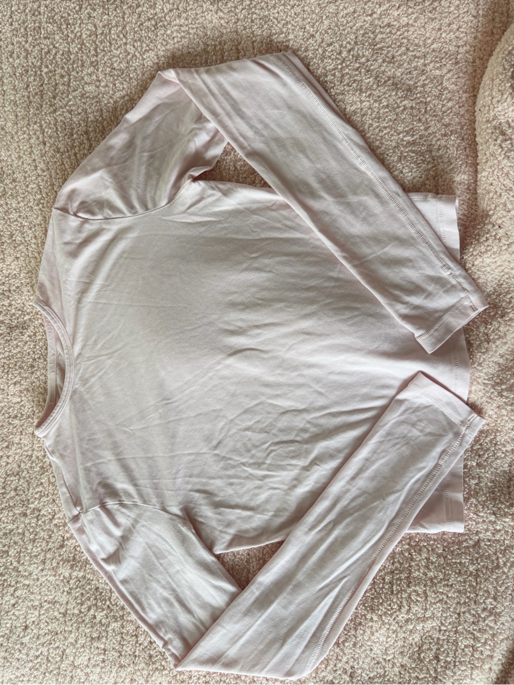 Skims Vintage Crop Cotton Jersey Long Sleeve